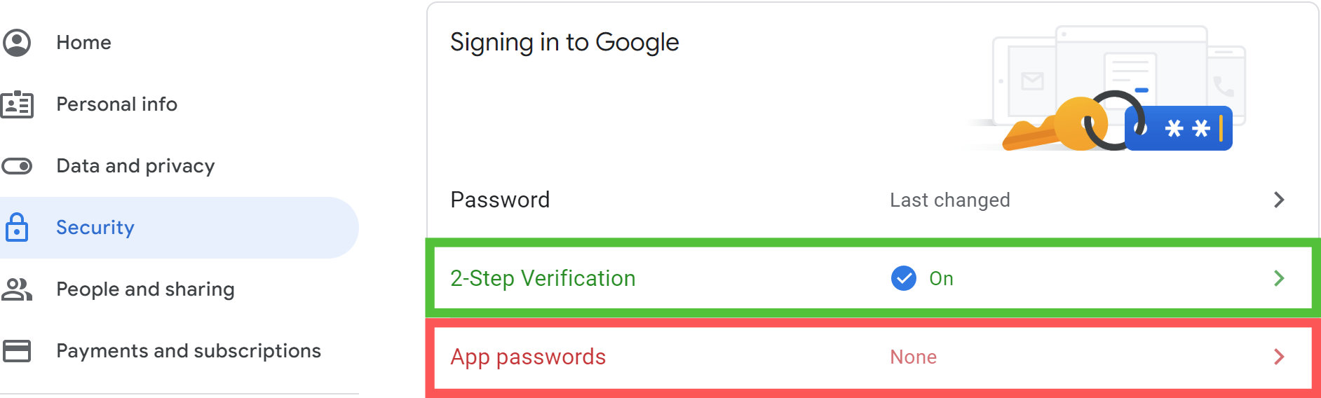 Google App Passwords (Пароли за приложения)